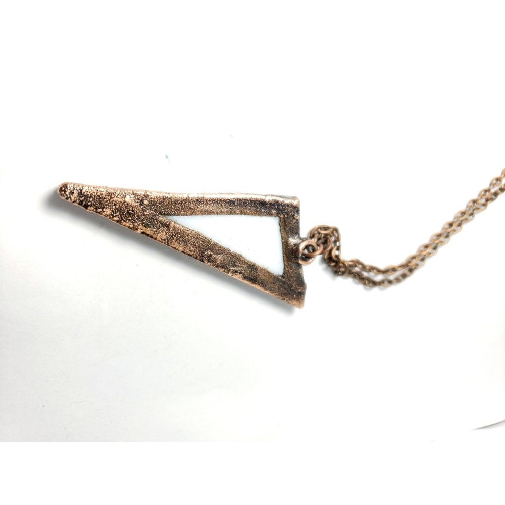 Geometric Copper Necklace - Picture 5 of 8